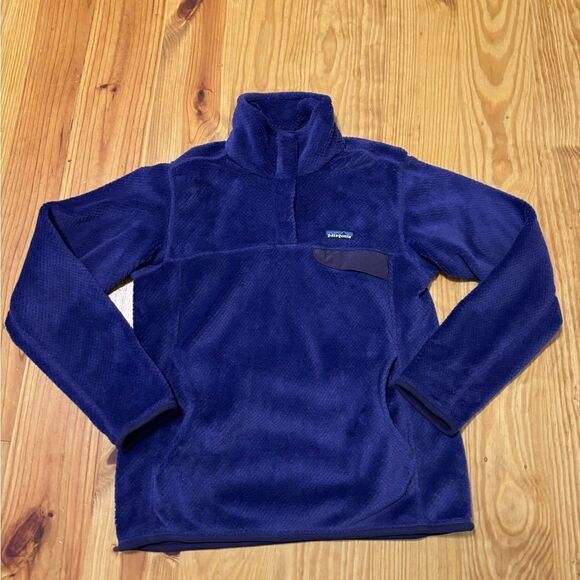 Patagonia Purple Plush Quarter Snap-T Fleece Jacket Womens SIZE MED - Picture 3 of 11